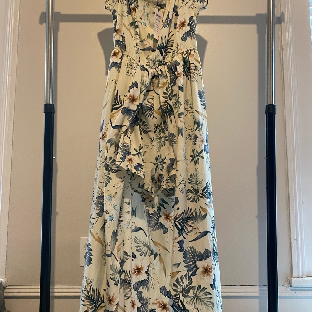 BIUBIU Off-Shoulder Floral Romper